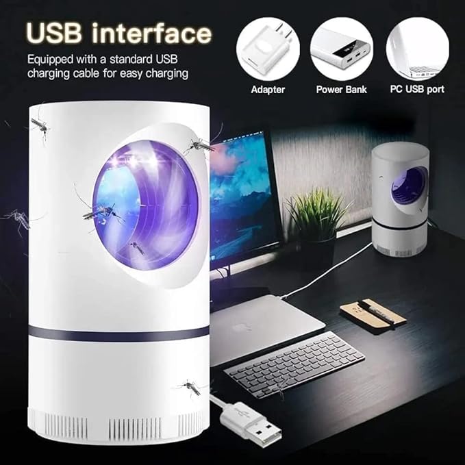PYXBE Mosquito Killer Lamp USB Electric Nano Wave Anti Fly Bug Night Light killar Lamp Electric Insect Killer Indoor (Suction Trap)