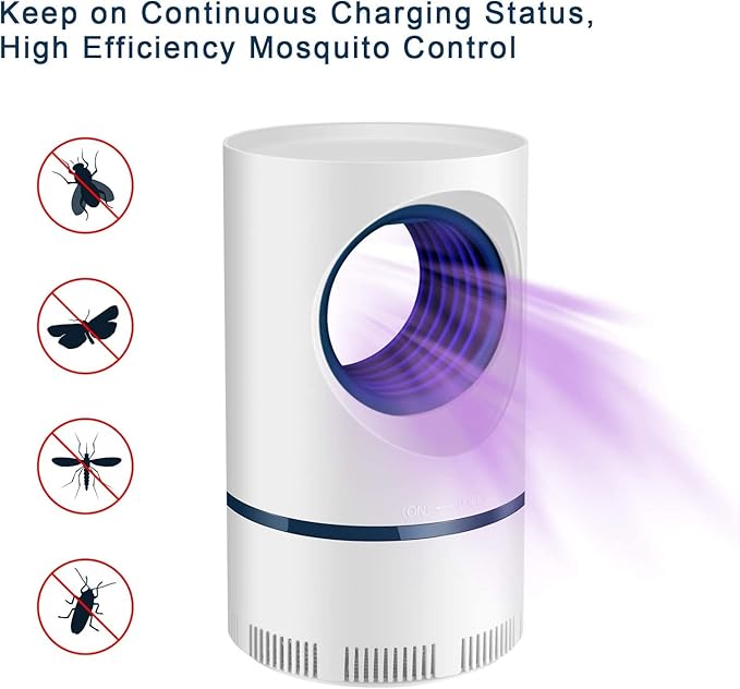 PYXBE Mosquito Killer Lamp USB Electric Nano Wave Anti Fly Bug Night Light killar Lamp Electric Insect Killer Indoor (Suction Trap)
