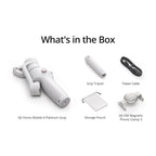 DJI OSMO Mobile 6 Smartphone Gimbal Stabilizer, 3-Axis Phone Gimbal, Built-in Extension Rod, Portable and Foldable Gimbal for Android and iPhone, Vlogging Stabilizer, YouTube, (Platinum Grey)