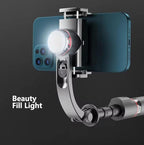 L19S Mobile Gimbal Stabilizer With Wireless Remote, Extendable Selfie Stick And Tripod, 360 Auto Rotation, Auto Balance For Vlog And Anti Shaking For Live Videos (Pack Of 1),Black