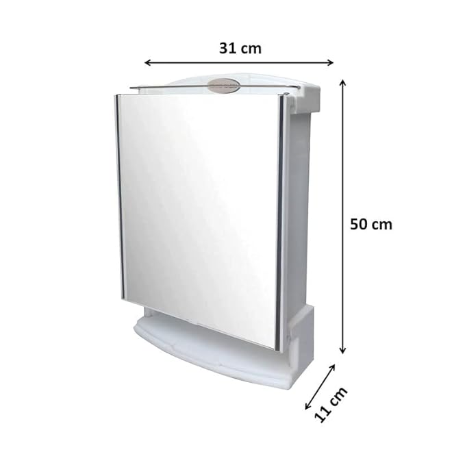 URBAN CHOICE storage washbasin rack and shelf Polypropylene Wall Shelf  (Number of Shelves - 6, White)