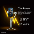 Digitek (DSG 007F) 3 Axis Handheld Steady Gimbal PTZ Camera Mount for All Smart Phones with Face & Object Tracking Motion, Various Time Lapse Features