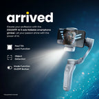 Digitek (DSG 007F) 3 Axis Handheld Steady Gimbal PTZ Camera Mount for All Smart Phones with Face & Object Tracking Motion, Various Time Lapse Features