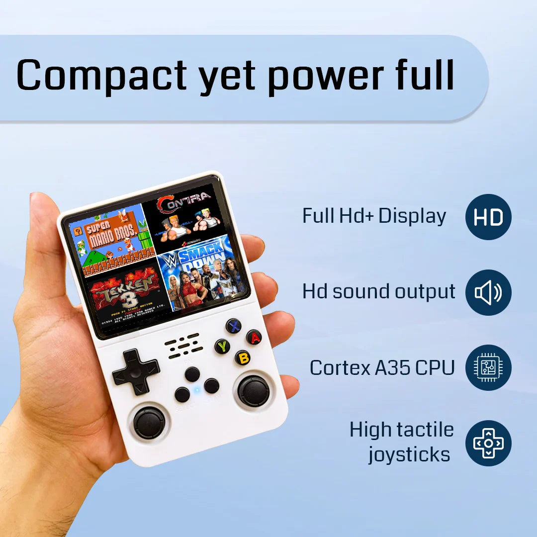 HN-R36S-Wifi Handheld Retro Game Console – 64GB, 3.5-inch Display with WIFI support
