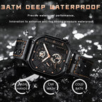 Casual Luxury Men Watch Fashion Leather Quartz Watches Waterproof Luminous Men‘s Wristwatch